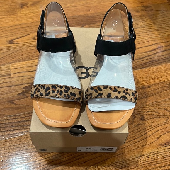 UGG Shoes - New! UGG leopard sandals size 8.5